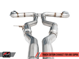 AWE 2020 Toyota Supra A90 Track Edition Exhaust - 5in Chrome Silver Tips