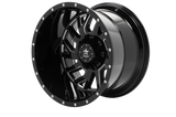 RBP 65R Glock 22x14 5x127/139.7 BP / 4.5 BS -76mm Offset 78mm CB Gloss Black Machined Grooves Wheel