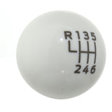 Ford Racing 15-19 Ford Mustang EcoBoost / GT w/ 6-Speed Manual Transmission Bullitt White Shift Knob