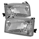 Xtune Ford F150/Bronco 92-96 Crystal Headlights Chrome HD-JH-FB92-E