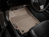 WeatherTech 08-10 Ford F250/F350/F450/F550 Front and Rear Floorliners - Over The Hump - Tan