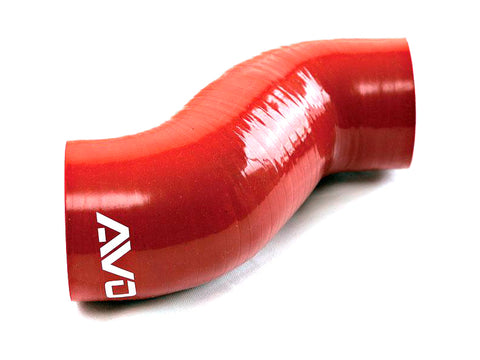 AVO Induction Red Silicone Short MAF Turbo Inlet - 2008+ Subaru STI / 08-14 Subaru WRX