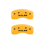 MGP 4 Caliper Covers Engraved Front Cadillac Rear XLR Yellow Finish Black Char 2004 Cadillac CTS