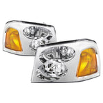 xTune 02-09 GMC Envoy OEM Style Headlights - Chrome (HD-JH-GEN02-AM-C)