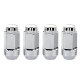 McGard Hex Lug Nut (Cone Seat Bulge Style) M14X1.5 / 13/16 Hex / 1.945in. Length (4-Pack) - Chrome