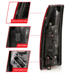 ANZO 1988-1999 Chevy C1500 Taillight Red/Clear Lens w/ Circuit Board?(OE Replacement)