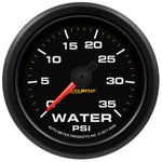 Autometer Extreme Environment 2-1/16in 35PSI Water Pressure Gauge w/ Warning