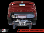 AWE Tuning Mk6 GLI 2.0T - Mk6 Jetta 1.8T Touring Edition Exhaust - Diamond Black Tips
