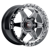 Weld 20x10 Ventura 6 Beadlock 6x139.7 ET38 BS7.00 Gloss BLK MIL DIA 106.1
