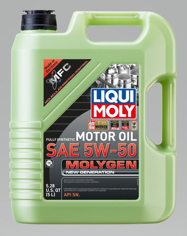 LIQUI MOLY 5L Molygen New Generation Motor Oil 5W-50