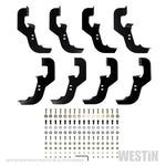 Westin 2019 Chevrolet Silverado Crew Cab w/ 6.5ft Bed PRO TRAXX 5 W2W Oval Nerf Step Bars - Black