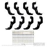 Westin 2019 Chevrolet Silverado Crew Cab w/ 6.5ft Bed PRO TRAXX 5 W2W Oval Nerf Step Bars - Black