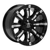 RBP 94R 18x10 8x170 BP / 5.5 BS 0mm Offset 129mm CB (Hub Centric) Black w/Chrome Inserts Wheel