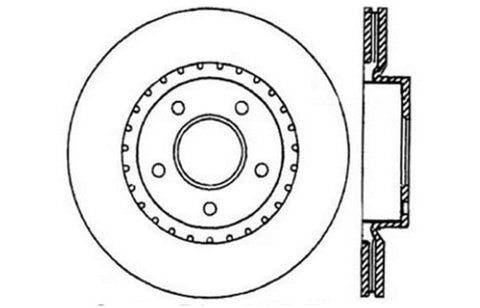 StopTech 8/02-03 Infiniti G35 Drilled Left Front Rotor