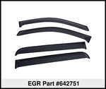 EGR 09+ Dodge F/S Pickup Crew Cab Tape-On Window Visors - Set of 4 (642751)