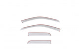 AVS 15-18 Dodge RAM 1500 Quad Cab Ventvisor Color Match Deflectors 4pc - Bright Silver Metallic