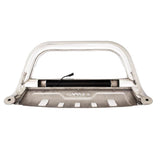 Lund 07-17 Jeep Wrangler Bull Bar w/Light & Wiring - Polished