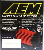 AEM DryFlow Air Filter Kit 3in. x 5in. - 7/16in. Hole (SPECIAL ORDER)