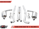 AWE Tuning 15+ Dodge Challenger 5.7 Touring Edition Exhaust - Resonated - Stock Tips