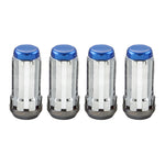 McGard SplineDrive Lug Nut (Cone Seat) 1/2-20 / 1.60in. Length (4-Pack) - Blue Cap (Req. Tool)