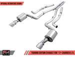 AWE Tuning 17+ Dodge Charger 5.7 Touring Edition Exhaust - Resonated - Chrome Silver Tips