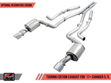 AWE Tuning 17+ Dodge Charger 5.7 Touring Edition Exhaust - Resonated - Chrome Silver Tips