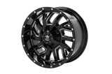 RBP 65R Glock 20x10 5x114.3 BP / 5 BS / -12mm Offset 78mm CB Gloss Black w/Machined Grooves Wheel