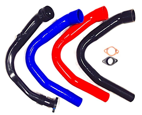 AVO 15+ Subaru WRX / 13+ Subaru Forester Silicone Inlet Hose Kit - Red