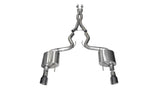 Corsa 15-17 Ford Mustang GT Coupe 5.0L 3in Sport Cat-Back Exhaust Dual Rear Exit w/ Gun Metal Tips