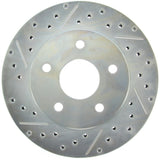 StopTech Select Sport 99-04 Jeep Grand Cherokee SportStop Slotted & Drilled Front Right Rotor