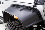 Lund 07-17 Jeep Wrangler FX-Flat Smooth Elite Series Fender Flares w/Black Bolts - Black (4 Pc.)