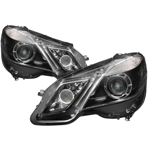 Xtune Mercedes E-Class 10-13 Projector Headlights OE Style Halogen Only Black PRO-JH-MBW21210-NA-BK