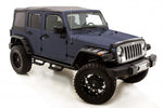Lund 07-17 Jeep Wrangler RX-Rivet Smooth Elite Series Fender Flares w/SS Bolts - Black (4 Pc.)