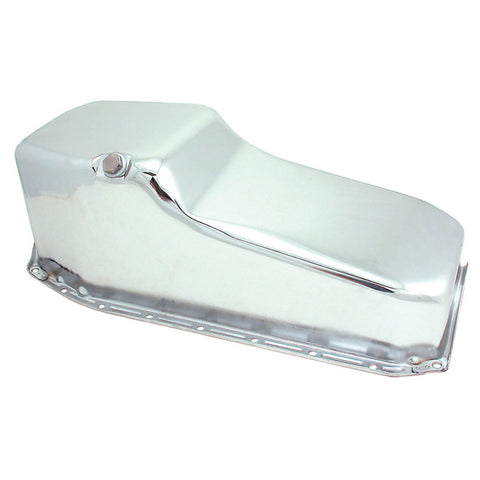 Spectre 80-85 SB Chevy Oil Pan w/4 Qt. Capacity - Chrome