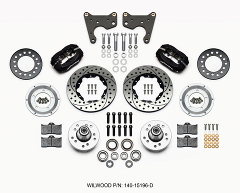 Wilwood Forged Dynalite Front Kit 11.00in Drilled 65-72 CDP C Body -Drum