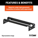 Curt 90-93 GMC C1500 Over-Bed Flat Plate Gooseneck Hitch