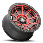 ICON Victory 17x8.5 6x135 6mm Offset 5in BS Satin Black w/Red Tint Wheel