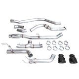 AWE Tuning 2022+ Honda Civic Si FE1 FWD Track Edition Catback Exhaust - Dual Diamond Black Tips