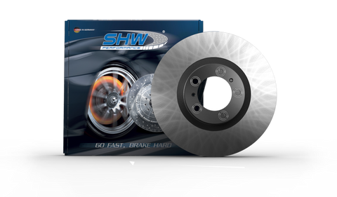 SHW 17-20 Porsche Panamera4 3.0L w/18in Wheel/Black Caliper Right Rear Smooth MB Brake Rotor