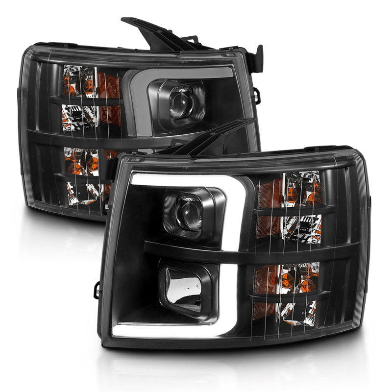 アキヒロTV ANZO 07-13 Chevrolet Silverado 3500 Projector Headlights