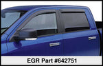 EGR 09+ Dodge F/S Pickup Crew Cab Tape-On Window Visors - Set of 4 (642751)