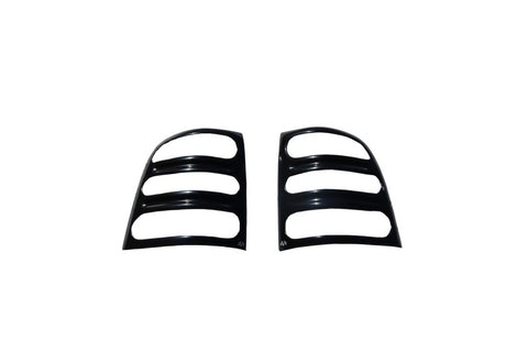 AVS 02-07 Jeep Liberty Slots Tail Light Covers - Black