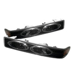 Xtune Chevy S10 / Blazer 98-00 Amber Reflector Bumper Lights Black CBL-CS1098-YD-BK-AM