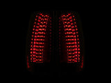 ANZO 2007-2014 Chevrolet Suburban LED Taillights Red/Clear - Escalade Look