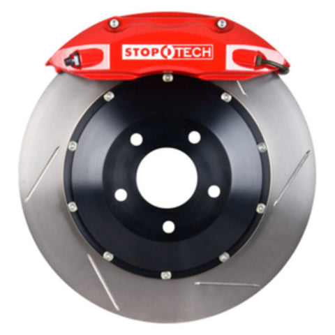 StopTech 02-09 Lexus SC430 Front BBK w/Red ST-40 Calipers Slotted 355x32mm Rotors Pads and SS Lin