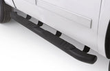 Lund 07-17 Chevy Silverado 1500 Crew Cab (Excl. 11-17 Diesel Model) 5in. Oval Bent Nerf Bars - Black