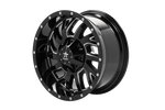 RBP 65R Glock 20x10 8x170 BP / 6 BS / 10mm Offset 129mm CB Gloss Black w/Machined Grooves Wheel
