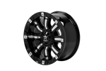 RBP 94R 18x9.0 8x170 BP / 5 BS 0mm Offset 129mm CB (Hub Centric) Black w/Chrome Inserts Wheel