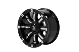 RBP 94R 18x9.0 8x170 BP / 5 BS 0mm Offset 129mm CB (Hub Centric) Black w/Chrome Inserts Wheel