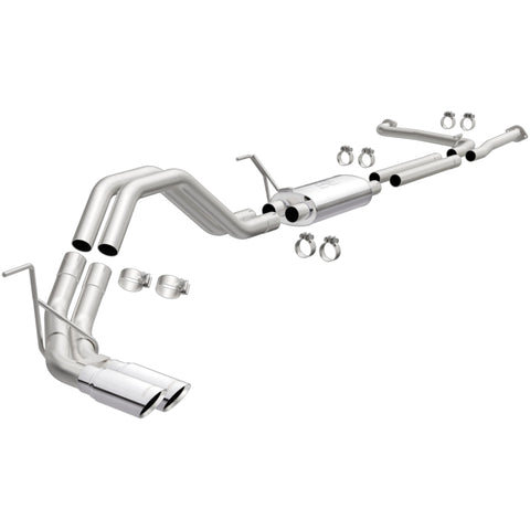MagnaFlow 16-17 Titan XD V8-5.6LGAS 409 SS Polished 2.5in. MF Series Cat-Back Dual Exhaust